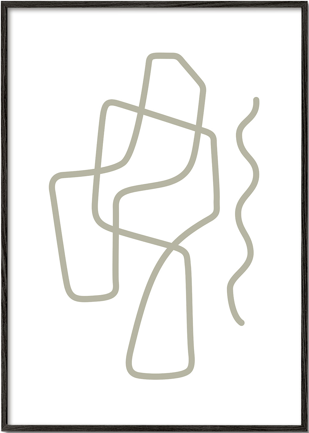 Minimalistisk design med organiska linjer