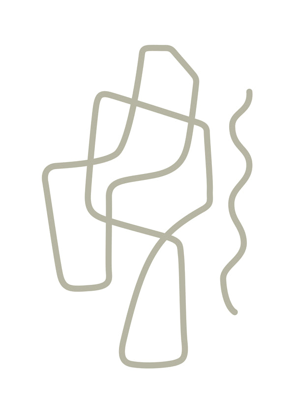 Minimalistisk design med organiska linjer