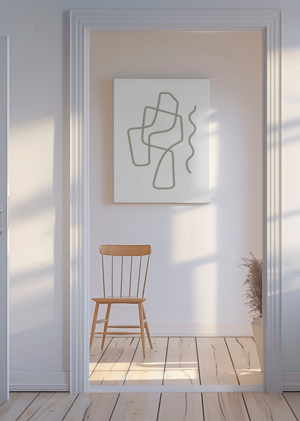 Minimalistisk design med organiska linjer