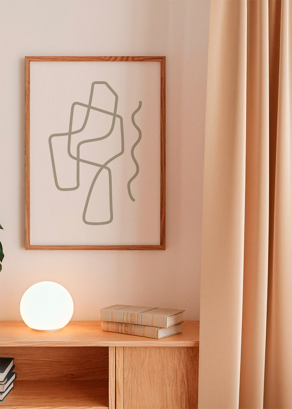 Minimalistisk design med organiska linjer