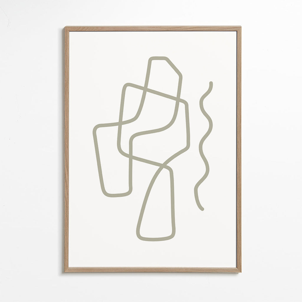 Minimalistisk design med organiska linjer