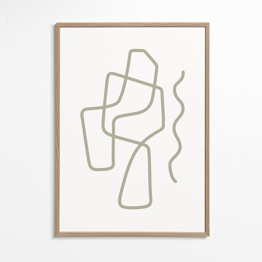Minimalistisk design med organiska linjer