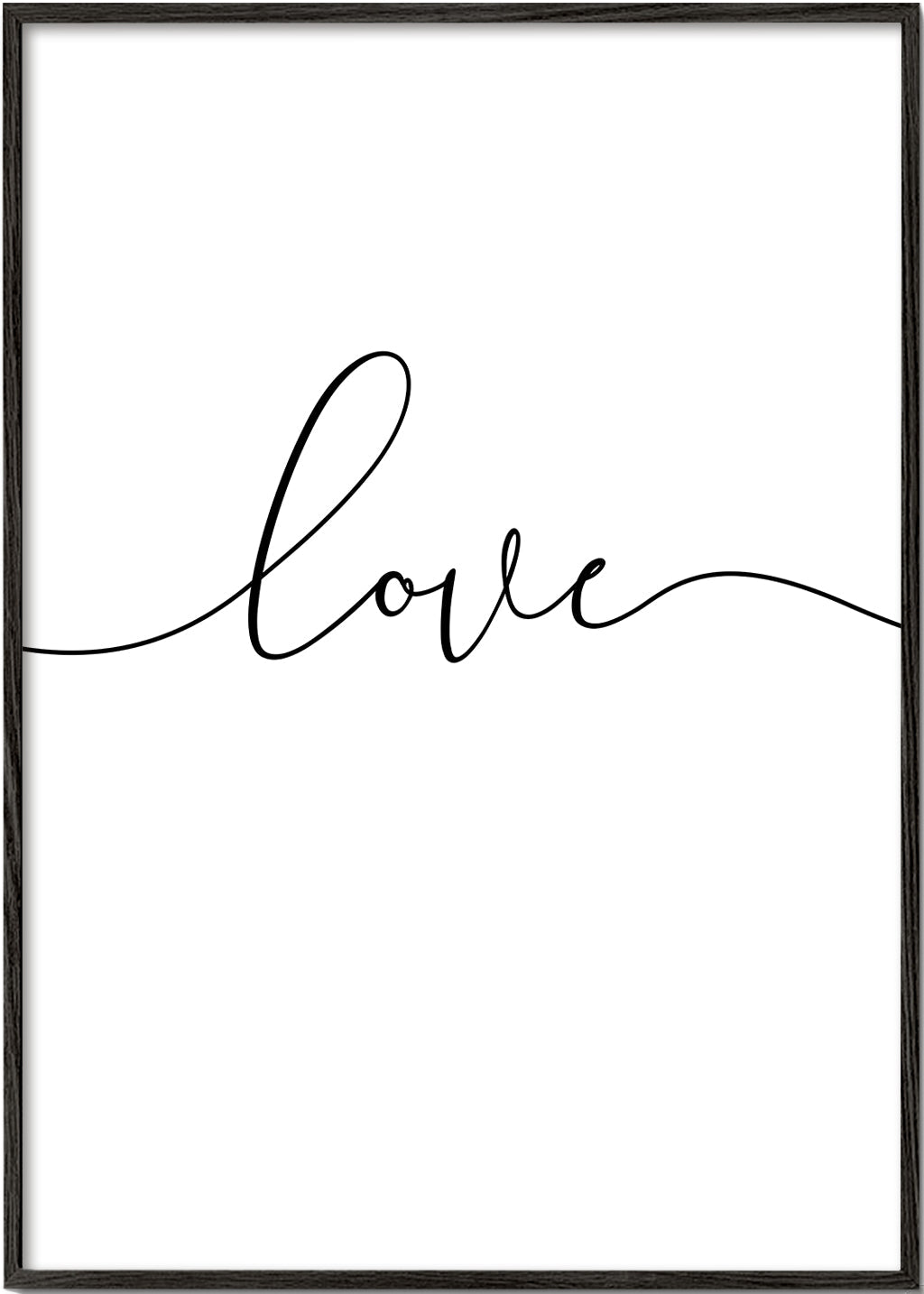 Minimalistisk design Love kalligrafi