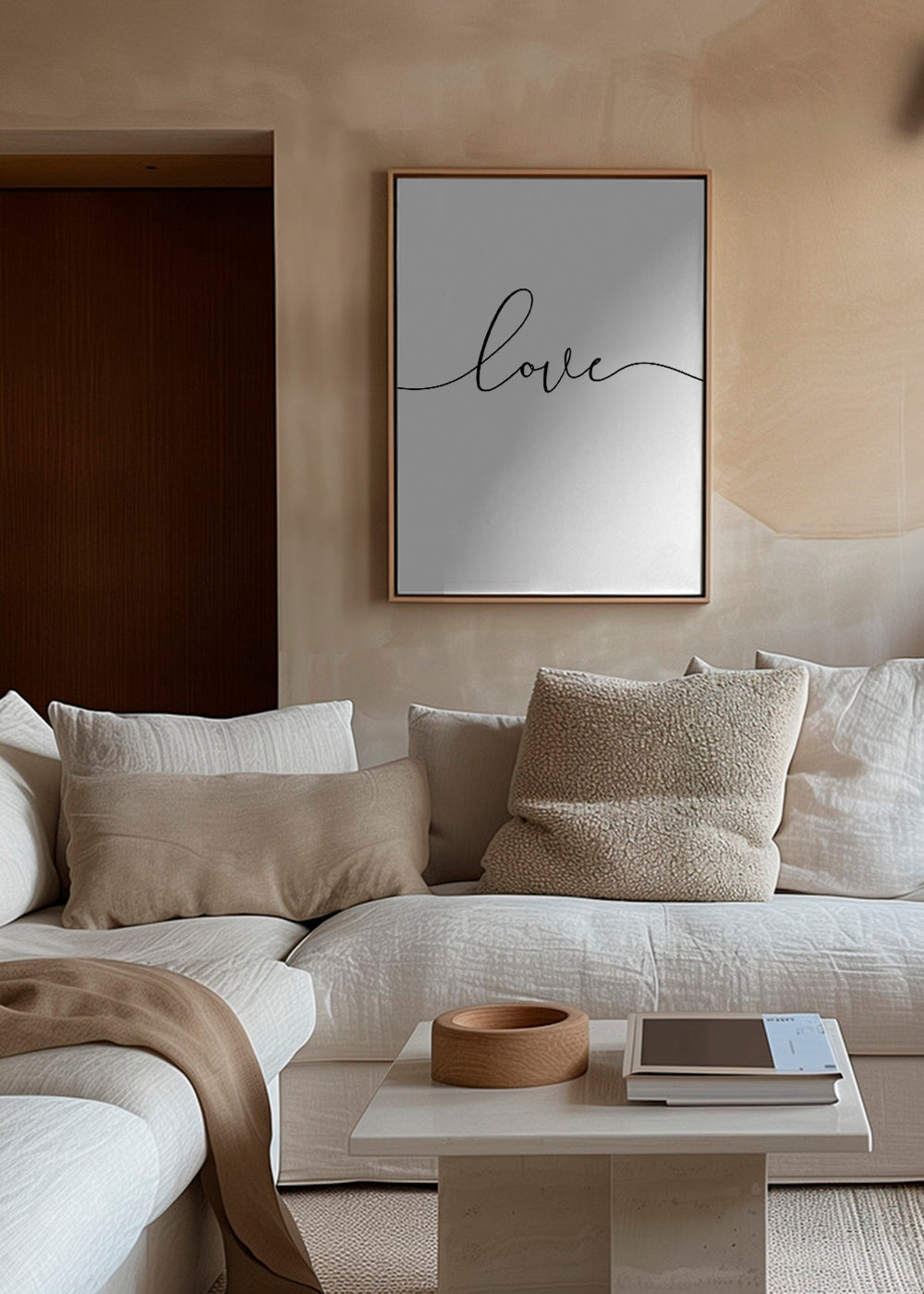 Minimalistisk design Love kalligrafi