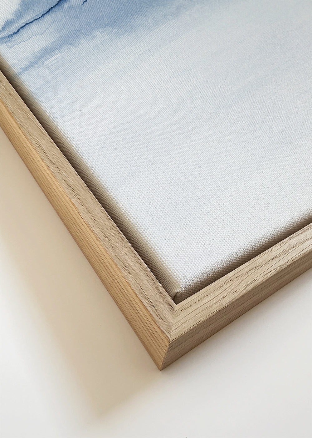 Akvarellandskap blått minimal