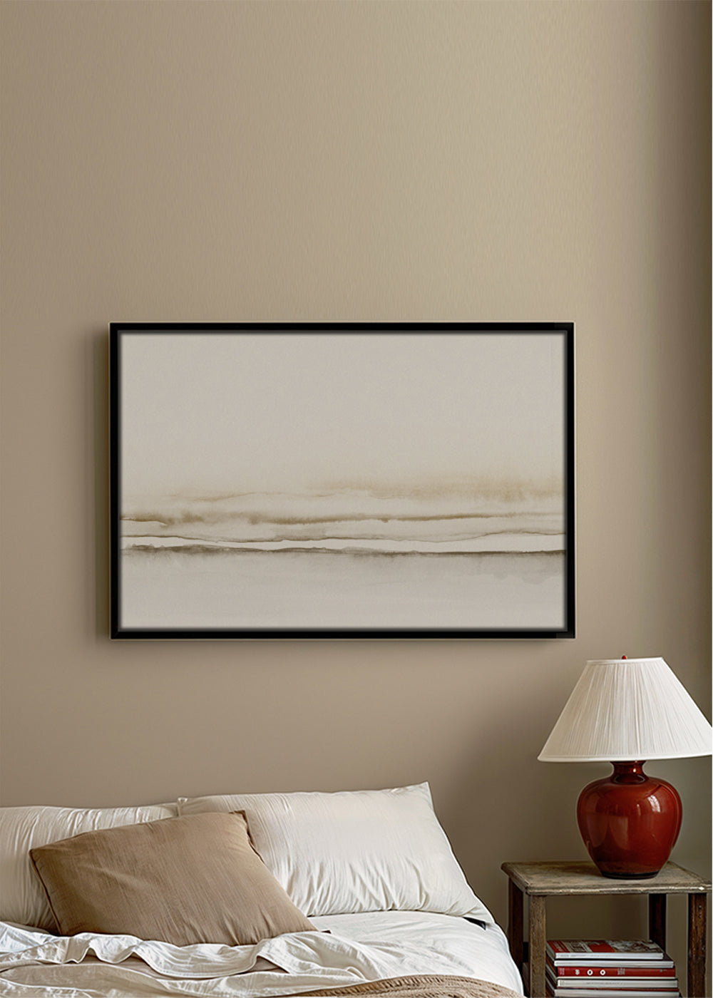 Landskap akvarell minimalistisk