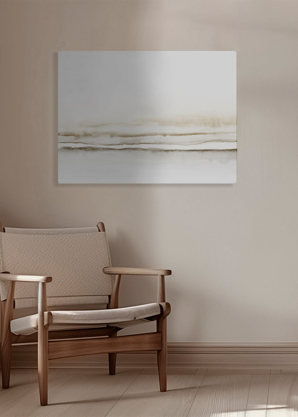 Landskap akvarell minimalistisk