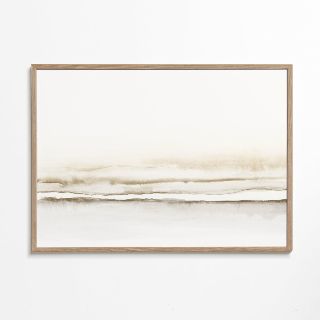 Landskap akvarell minimalistisk