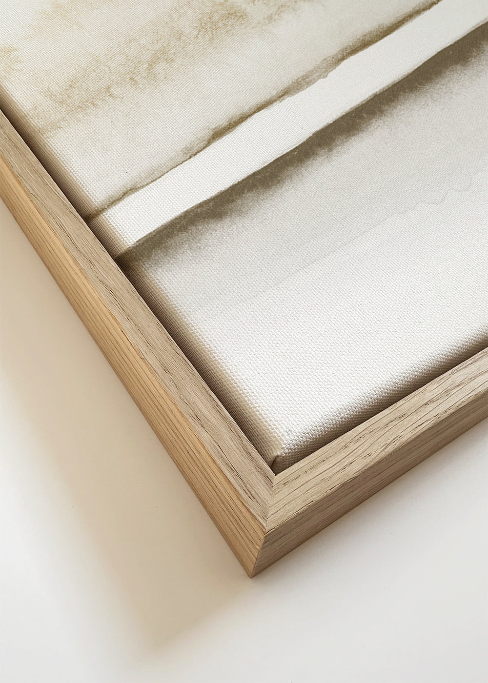 Landskapskonst minimalistisk akvarell beige