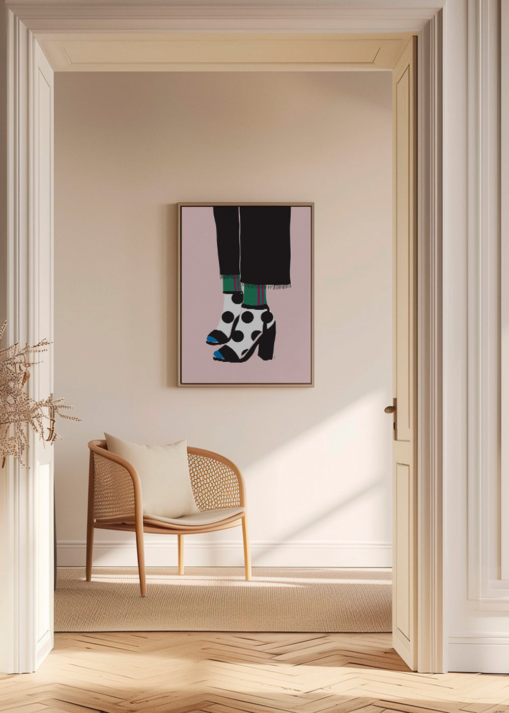 Illustration strumpor och klackar