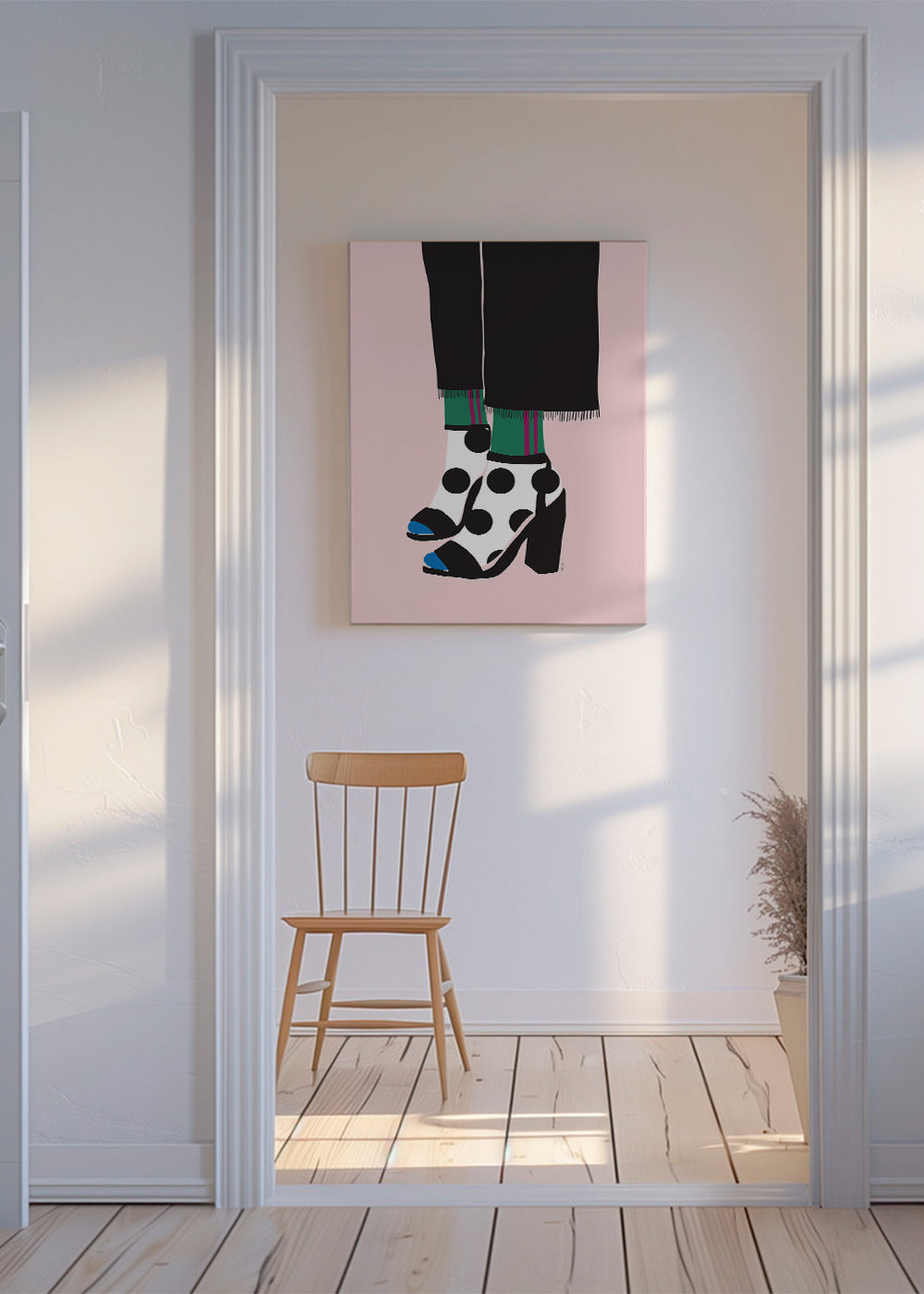 Illustration strumpor och klackar