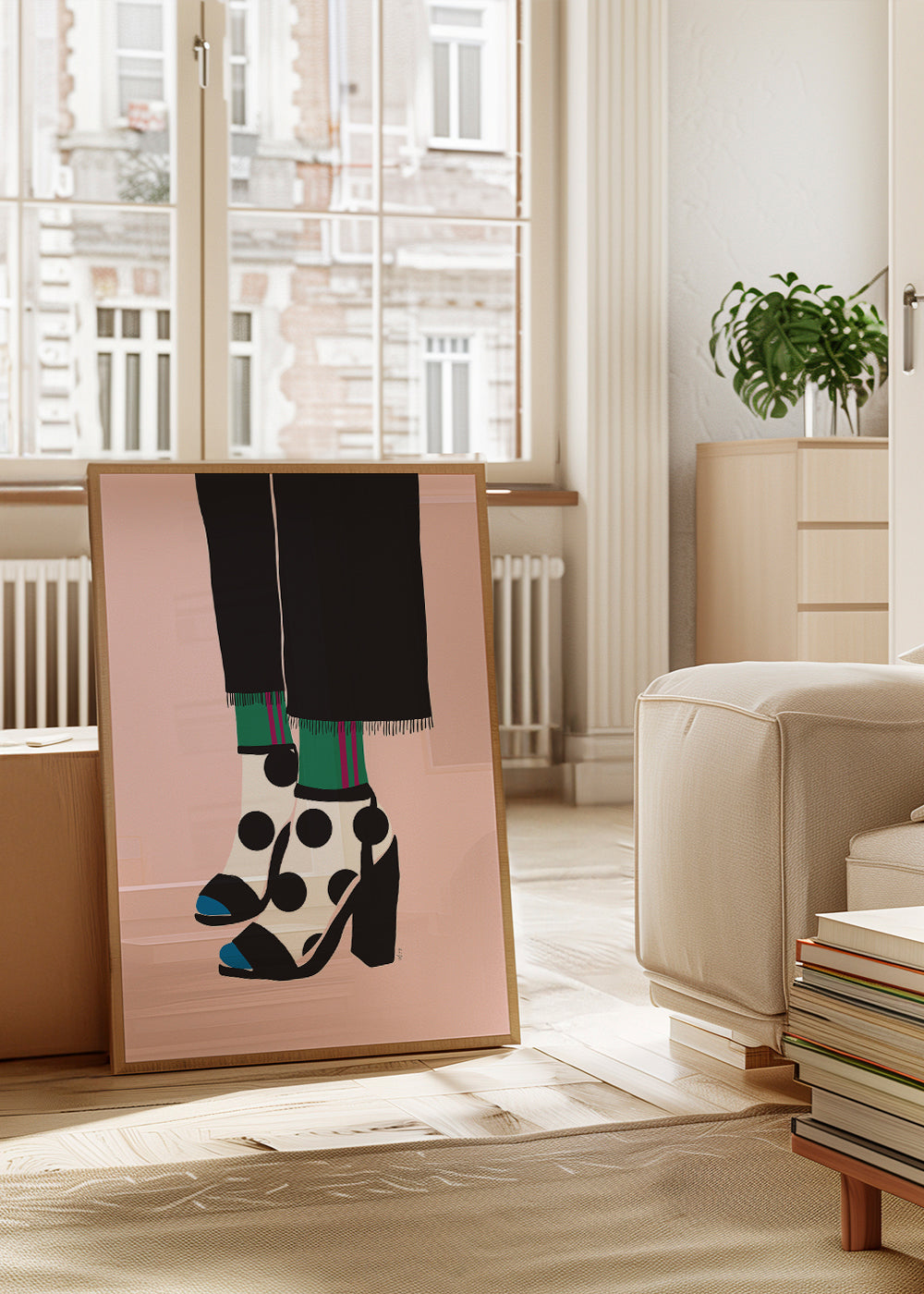 Illustration strumpor och klackar