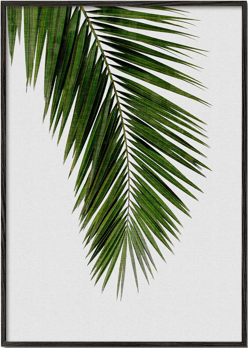 Botanisk print: vertikalt palmblad