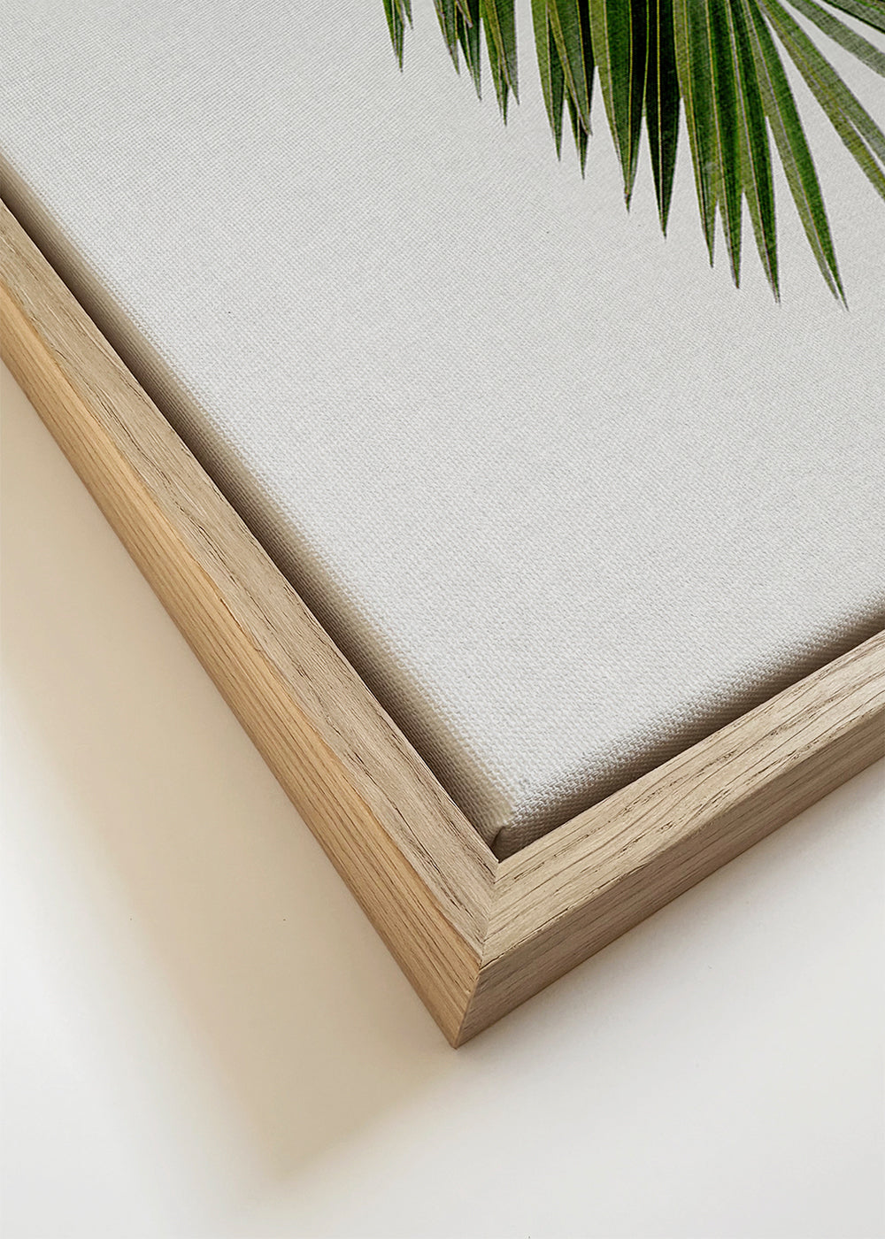 Botanisk print: vertikalt palmblad