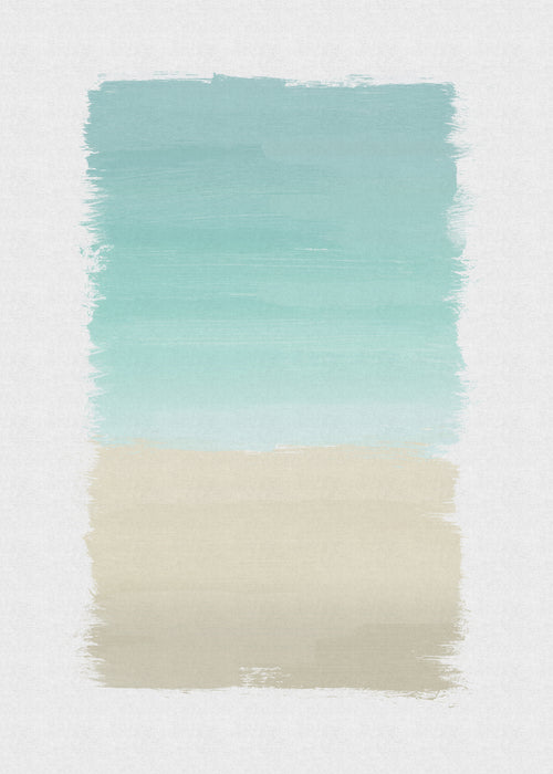 Turquoise abstract - Unframed art print