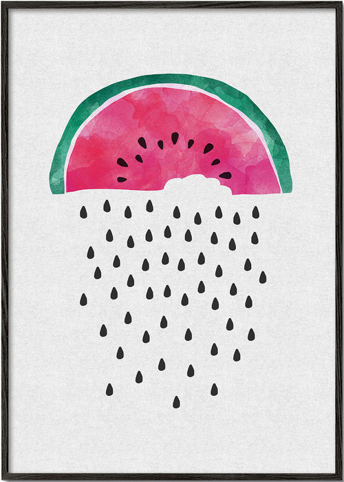 Kökskonst vattenmelon akvarell