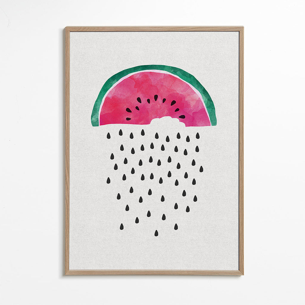 Kökskonst vattenmelon akvarell