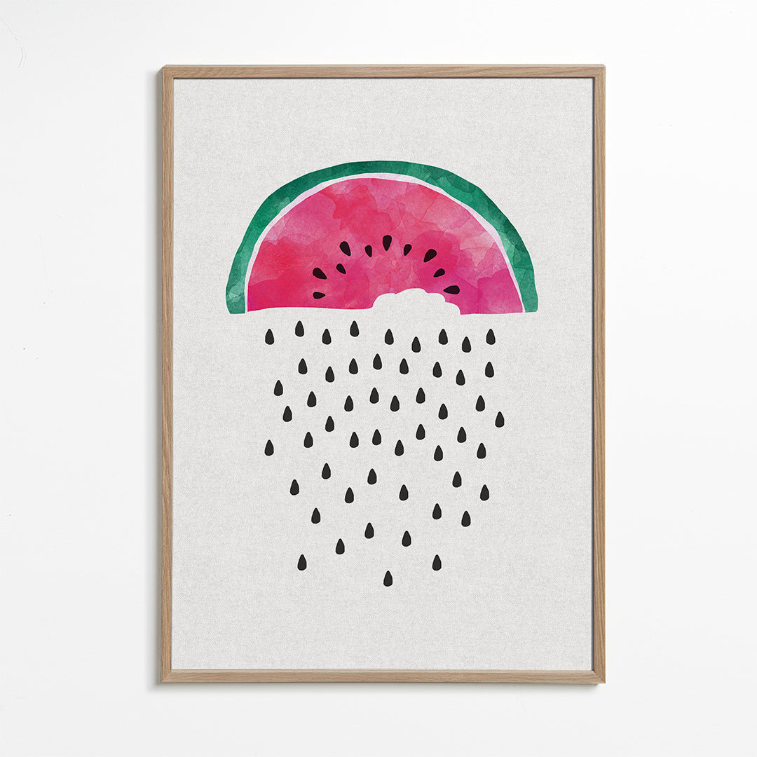 Kökskonst vattenmelon akvarell