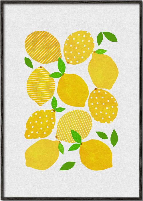 Kökskonst Citrusillustration