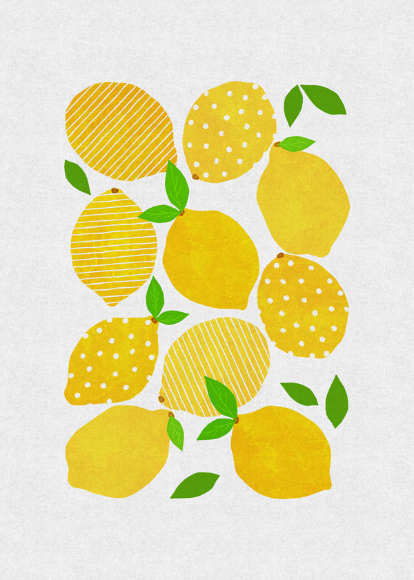 Kökskonst Citrusillustration