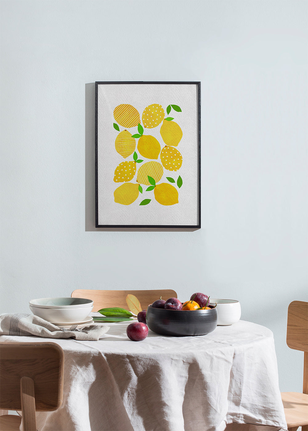 Kökskonst Citrusillustration