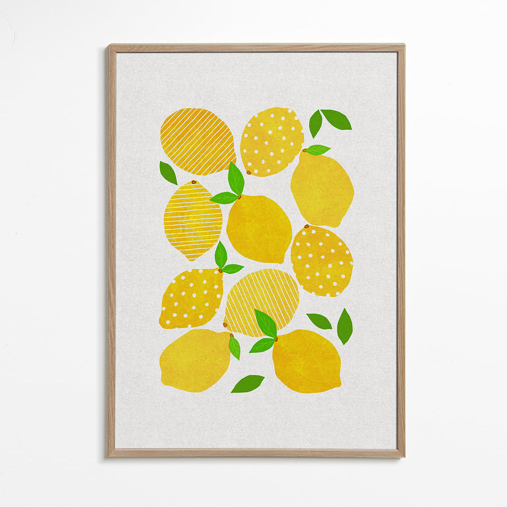 Kökskonst Citrusillustration