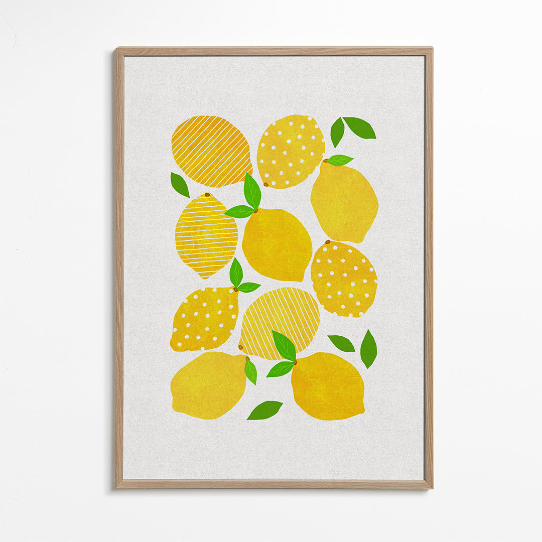 Kökskonst Citrusillustration
