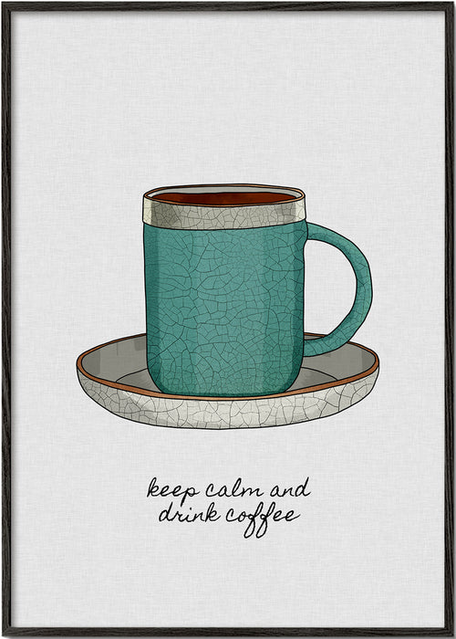 Kökskonst: illustrerad kaffekopp