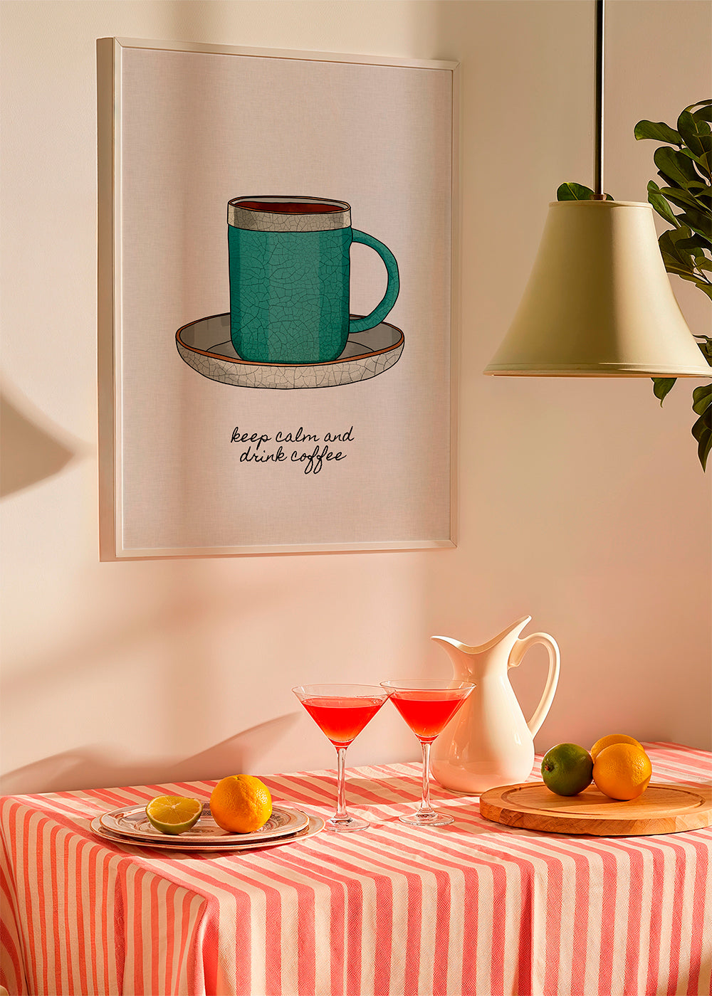 Kökskonst: illustrerad kaffekopp