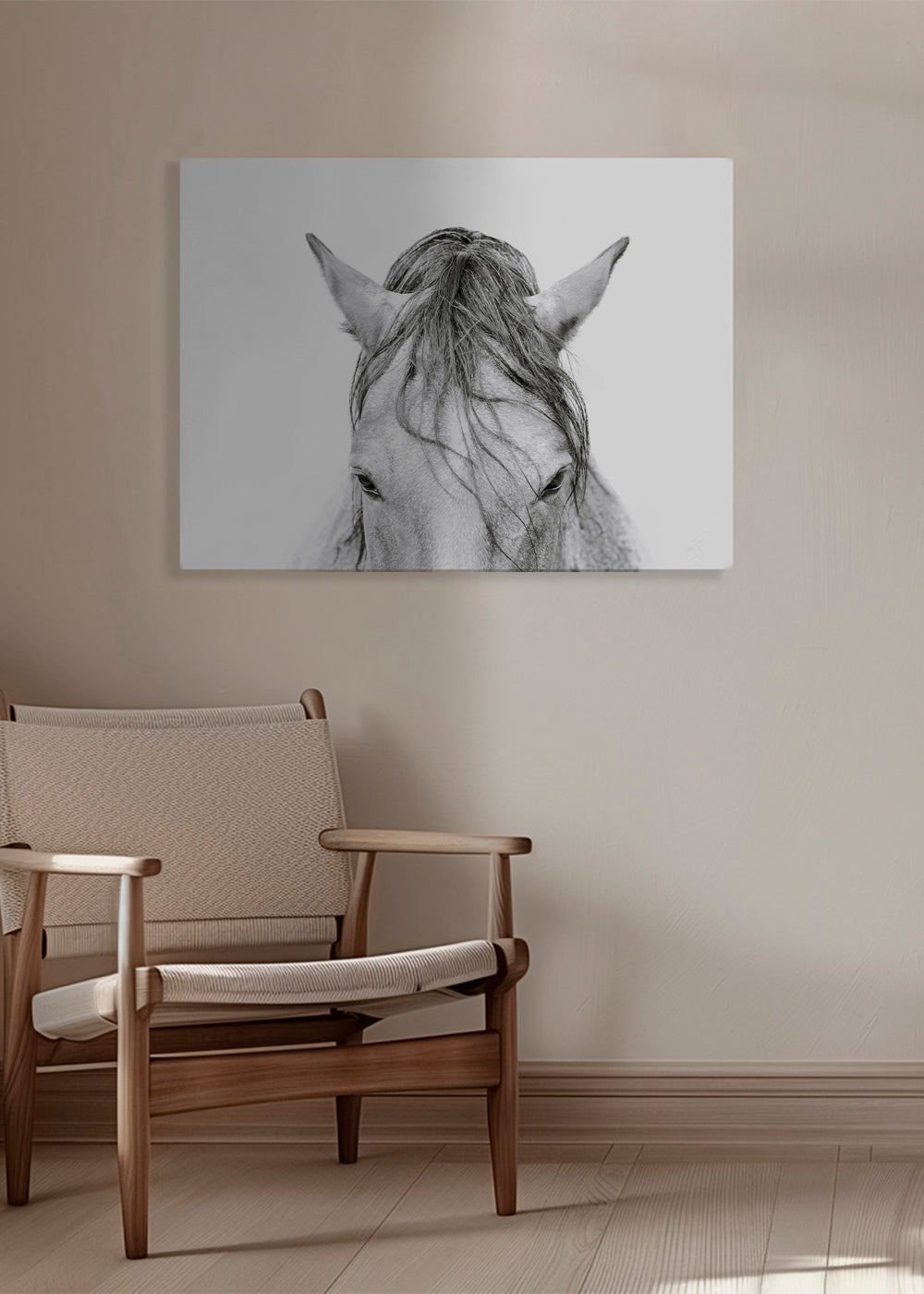 Konstverk häst närbild