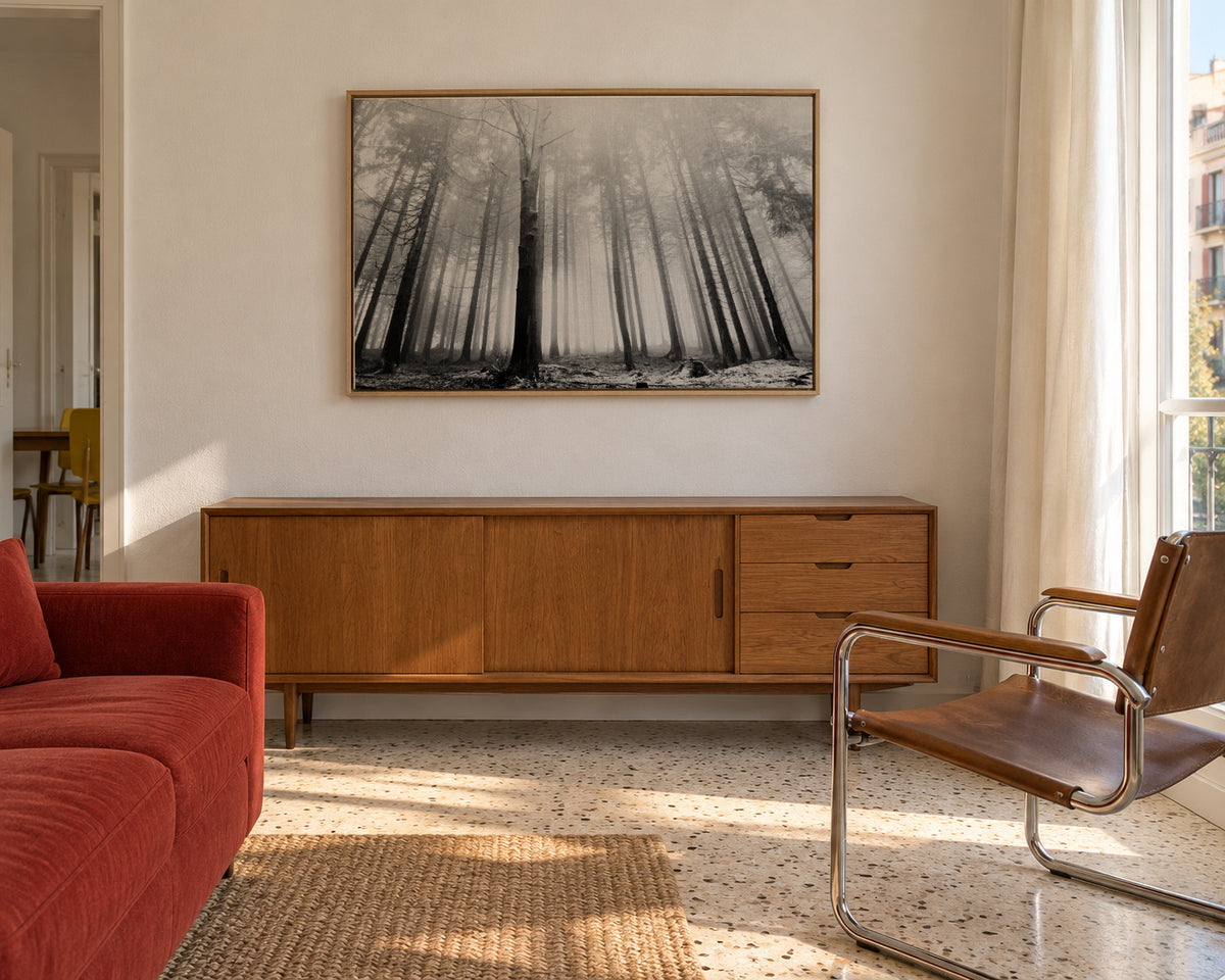 Within Reach 2 - Framed canvas in an interior