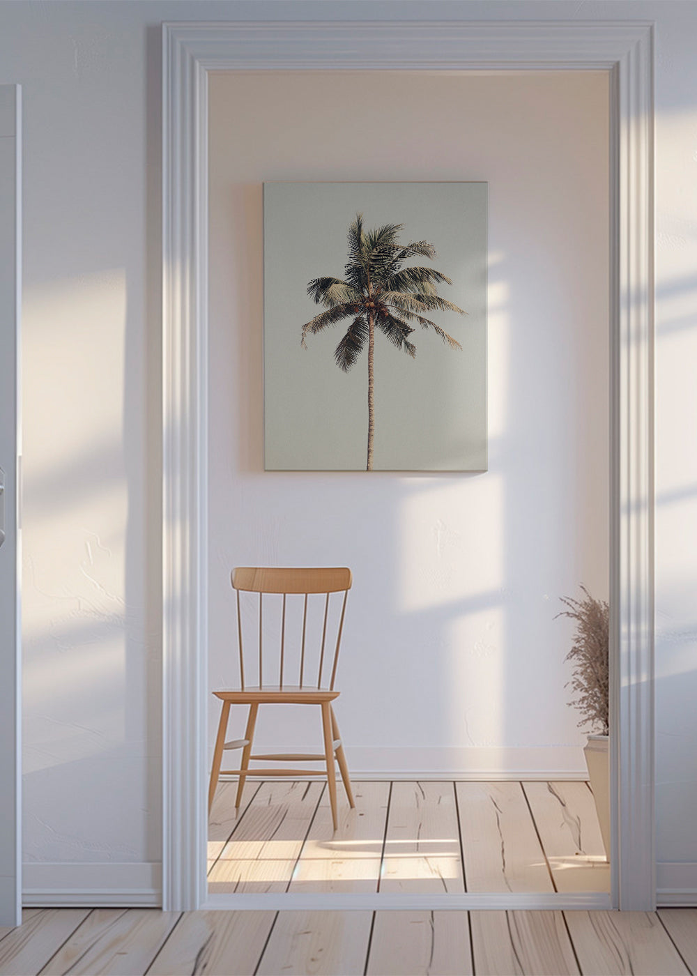 Landskapskonst: ensam palmfotografi