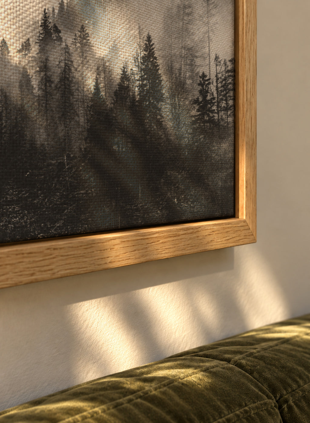 Moody clouds 4 - Framed canvas detail