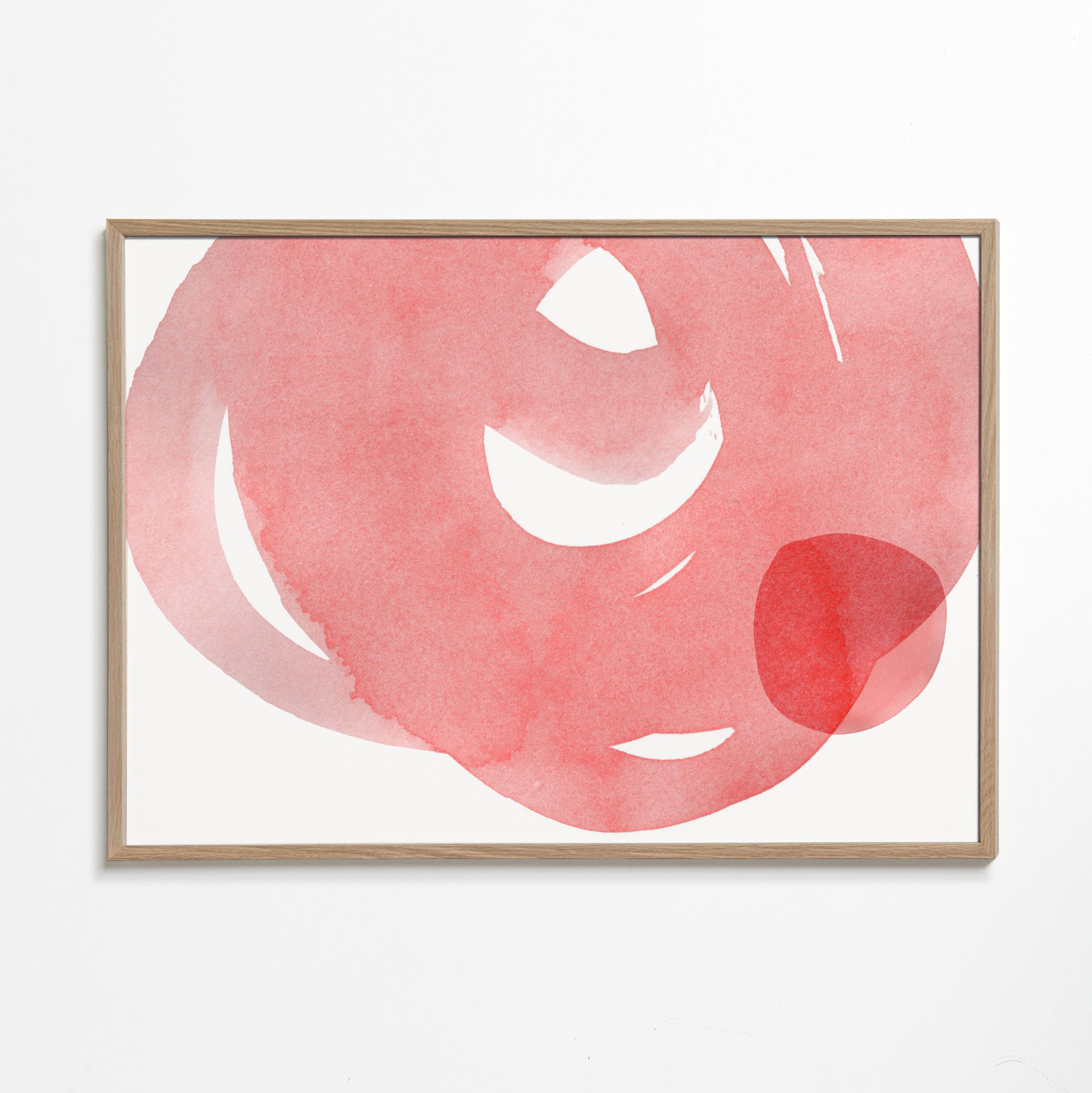 Minimalistisk rosa akvarell