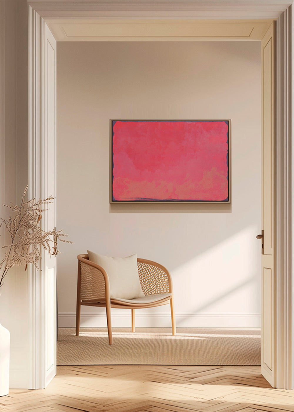 Fuchsia färgfält abstrakt
