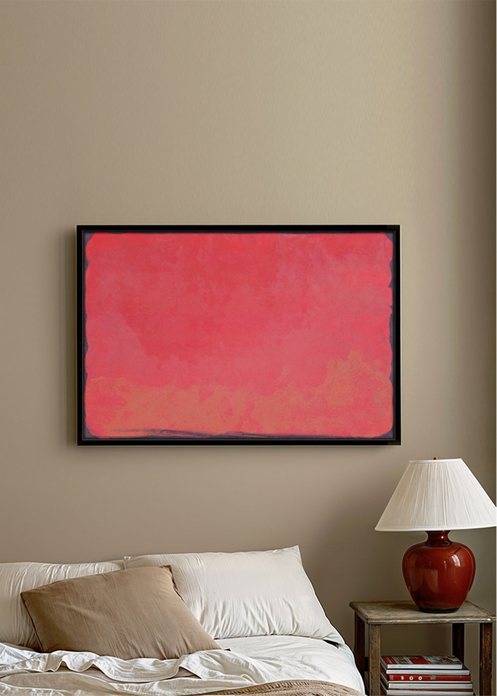 Fuchsia färgfält abstrakt