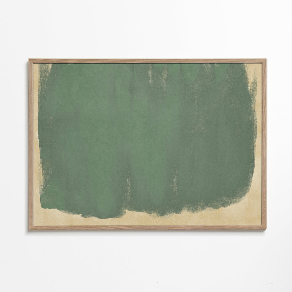 Minimalistisk grön målning