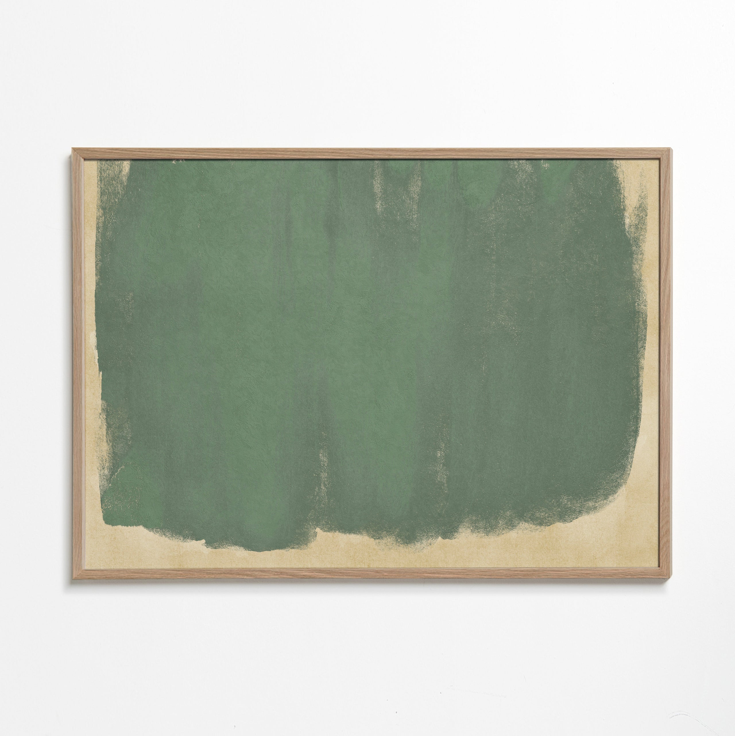 Minimalistisk grön målning