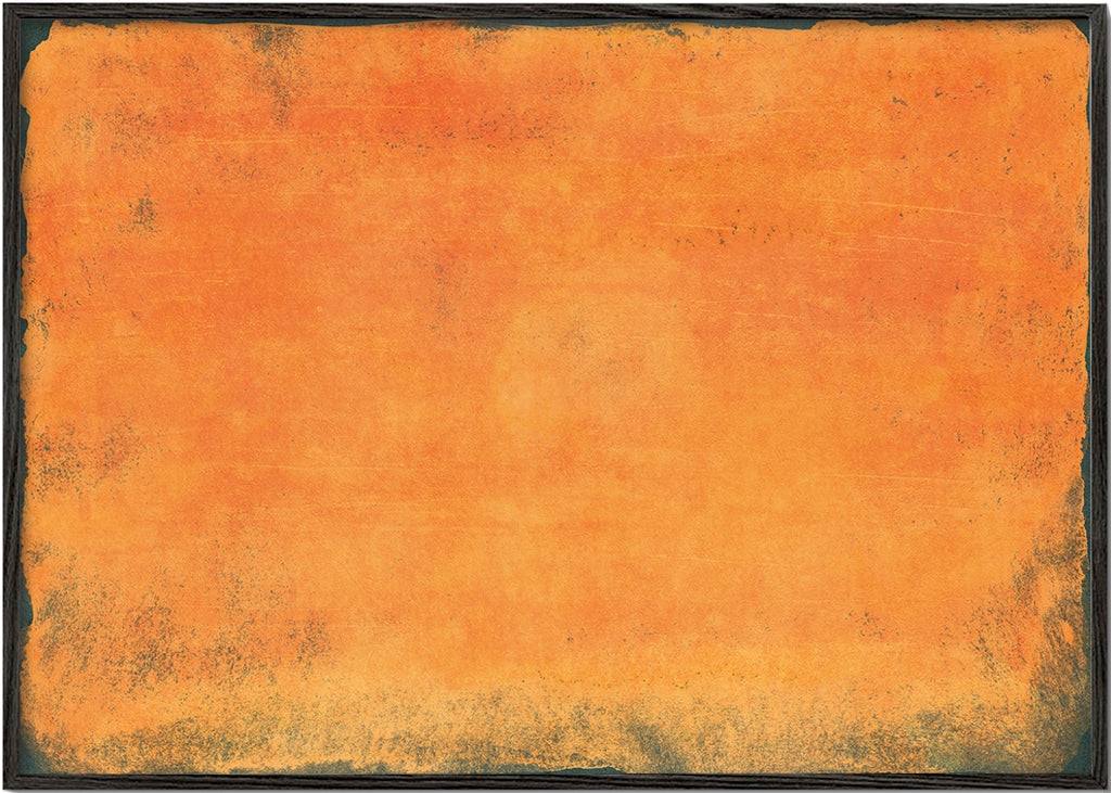 Abstrakt orange färgfält tavla