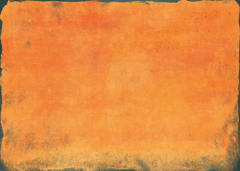 Abstrakt orange färgfält tavla