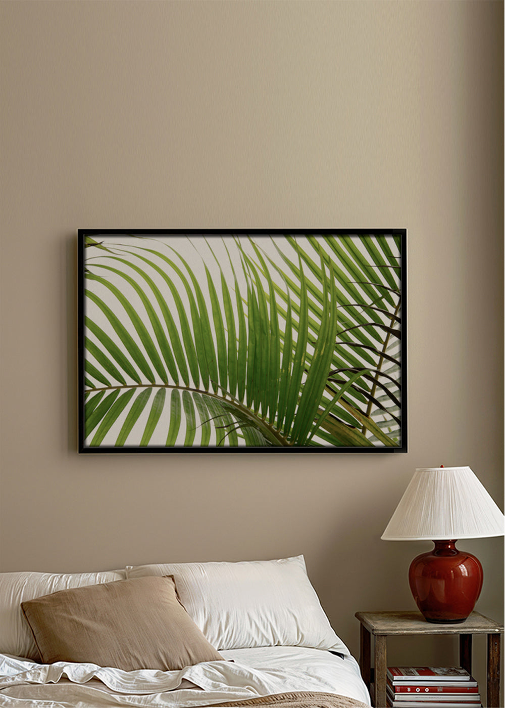 Botanisk poster med palmblad