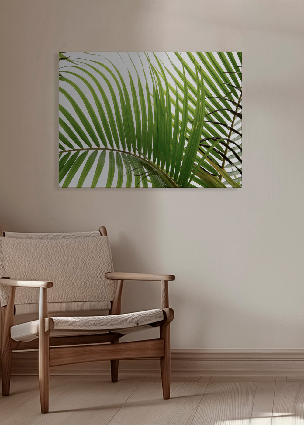 Botanisk poster med palmblad
