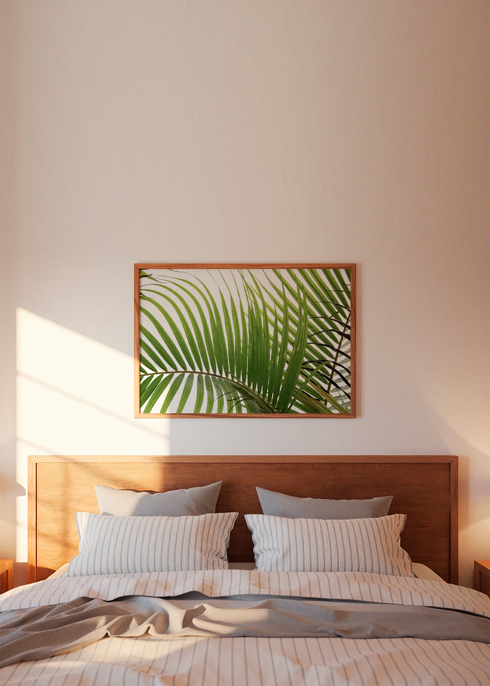 Botanisk poster med palmblad