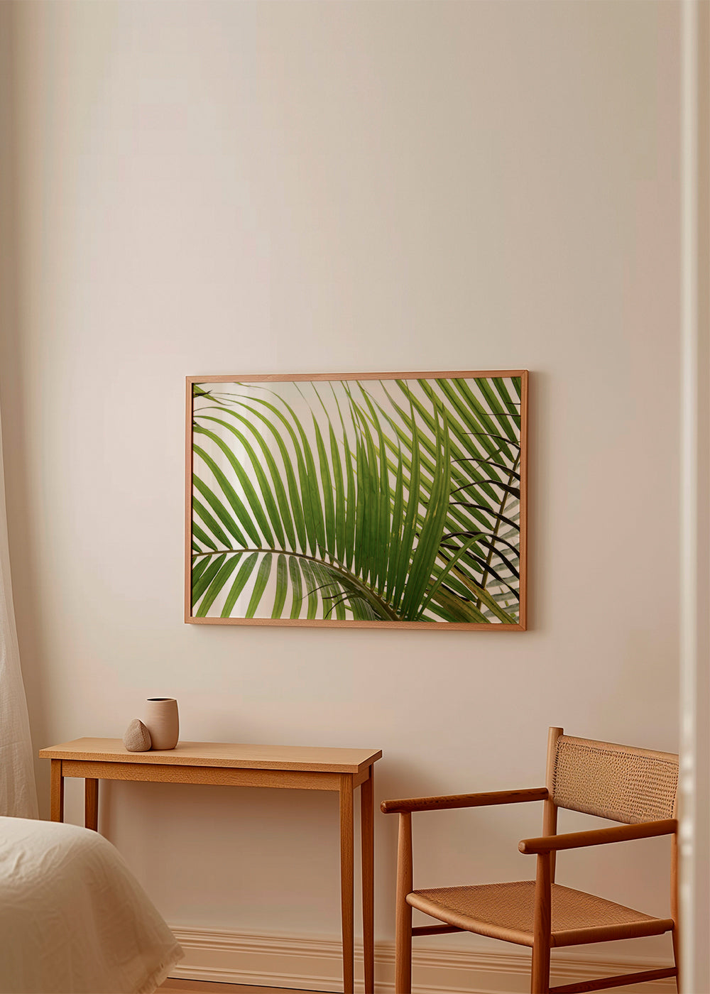 Botanisk poster med palmblad