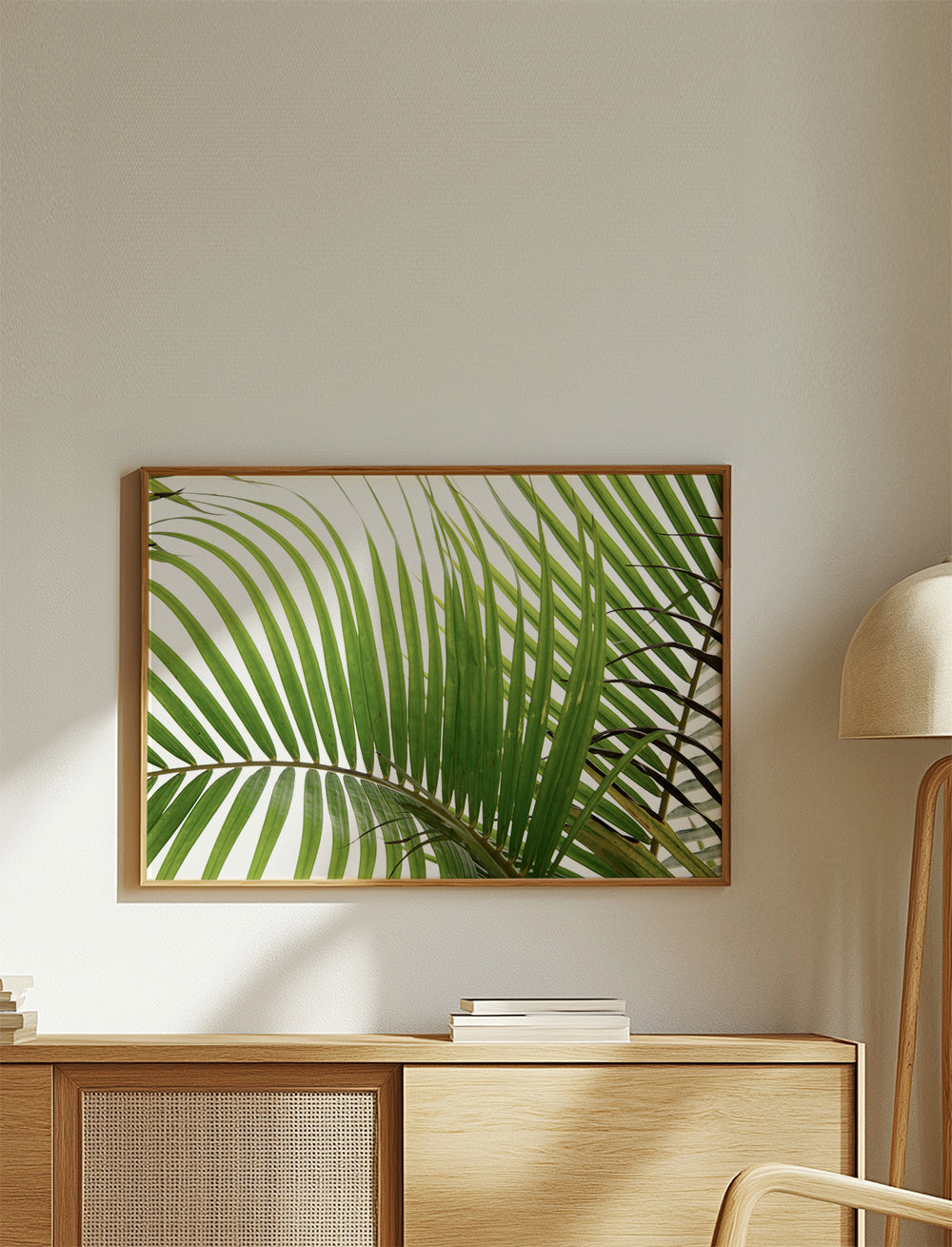 Botanisk poster med palmblad