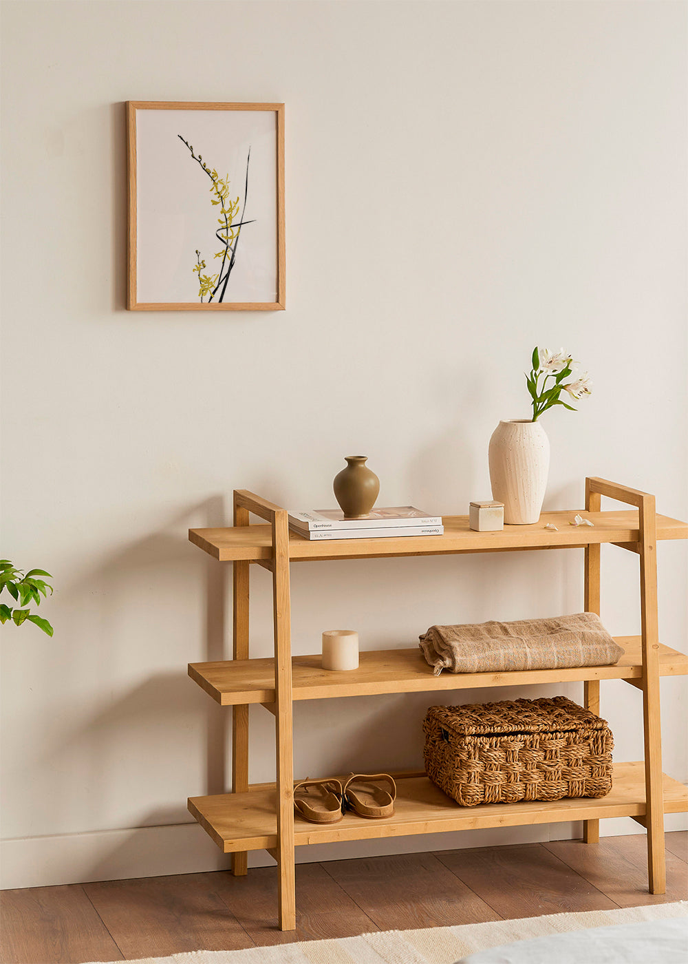 Botanisk poster: gul orkidé minimal