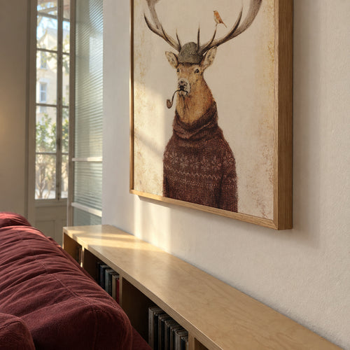 Thinking Wild - Framed poster in an interior