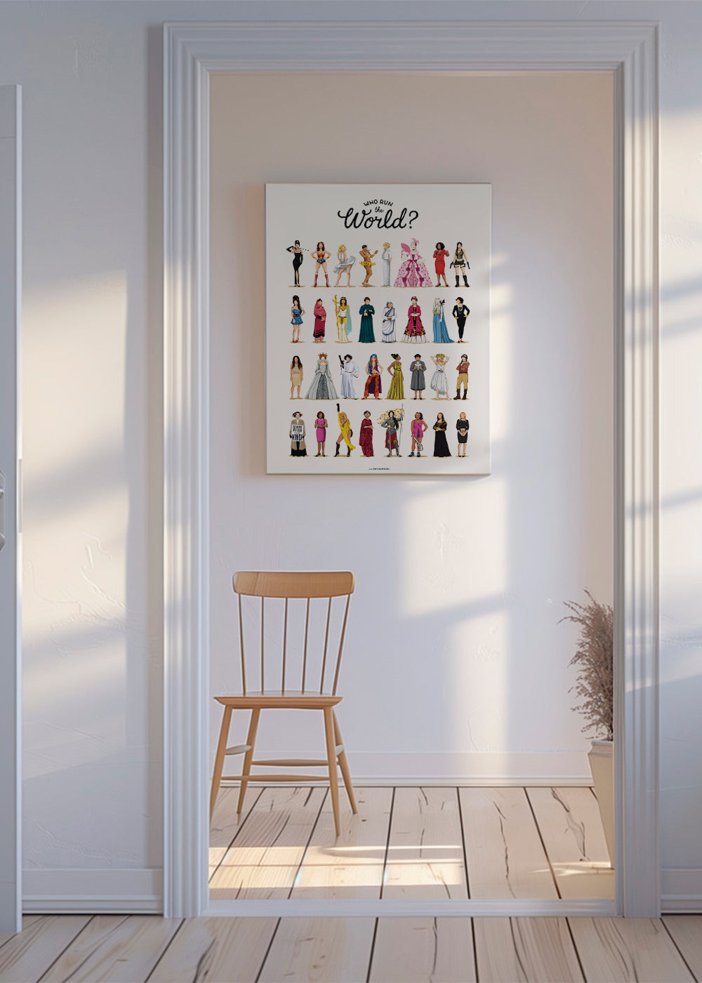 Illustration Kvinnor: Ikoner i Rader