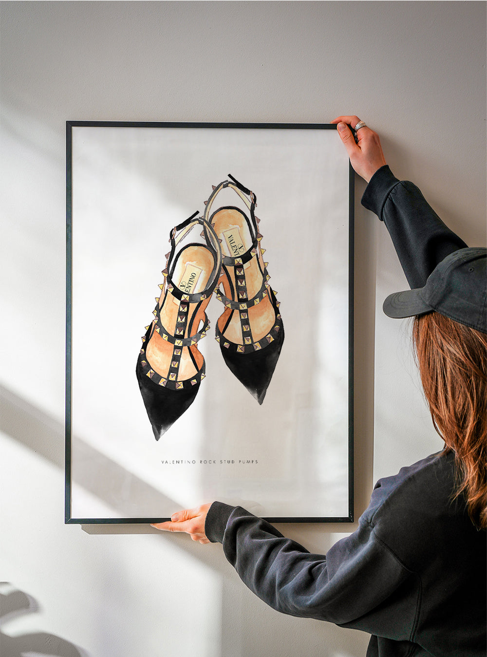 Illustration av Valentino nitskor