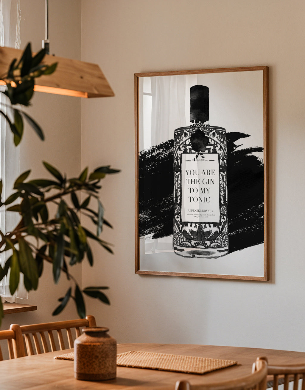 Gin to my tonic - Framed poster detail